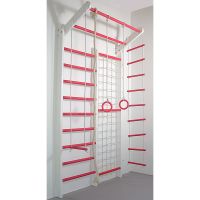 Drabinka gimnastyczna z siatką wspinaczkową 3E KOMBIK BASIC COLOR 3 sosna